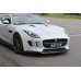 Накладка сплиттер на передний бампер на Jaguar F-Type